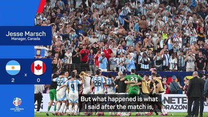 We weren't in awe of Argentina - we just didn't have enough - Marsch