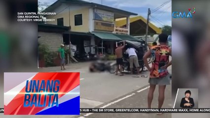 Motorsiklo at tricycle, nagkasalpukan; apat, sugatan | Unang Balita