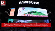 Continúa la huelga de trabajadores de Samsung