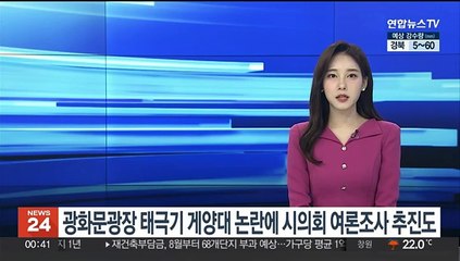 광화문광장 100ｍ 태극기 게양대 논란에…서울시의회, 여론조사 추진
