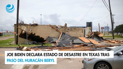 Joe Biden declara estado de desastre en Texas tras paso del huracán Beryl