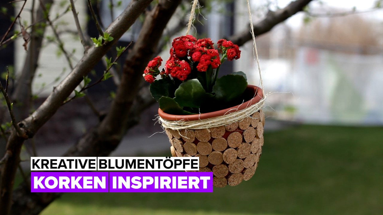 Töpfe für draußen: korken-töpfe