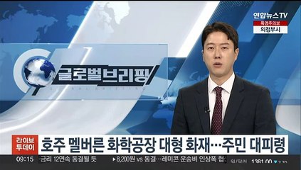 호주 멜버른 화학공장 대형 화재…주민 대피령