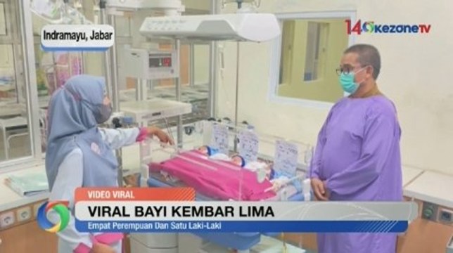 Viral! Seorang Ibu di Indramayu Lahirkan 5 Bayi Kembar
