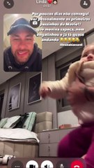 Fofura! Neymar fica emocionado ao ver os primeiros passos de Mavie