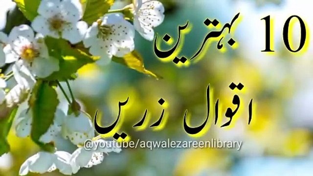 10 Best Aqwal e zareen in Urdu _ Best Quotes in Hindi _ Golden words in urdu _ Aqwal e zareen(720P_HD)
