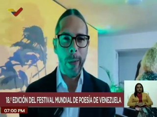 Vpdte. Sec. Freddy Ñáñez invita al pueblo a participar en el 18º Festival Mundial de Poesía de Venezuela