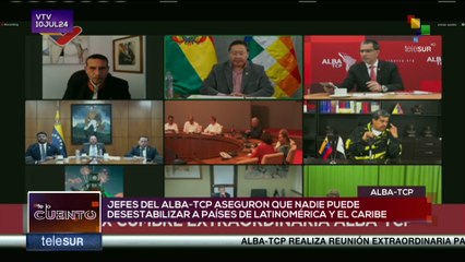 Скачать видео: Miembros del ALBA-TCP se reunieron para denunciar el intento de golpe de Estado en Bolivia