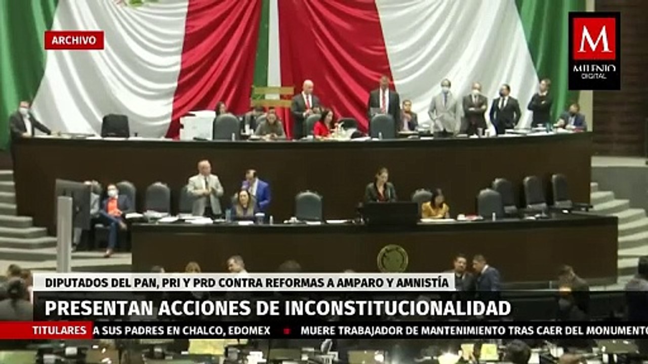 El PAN, PRI y PRD han presentado impugnaciones contra las reformas a las leyes de amparo y amnistía