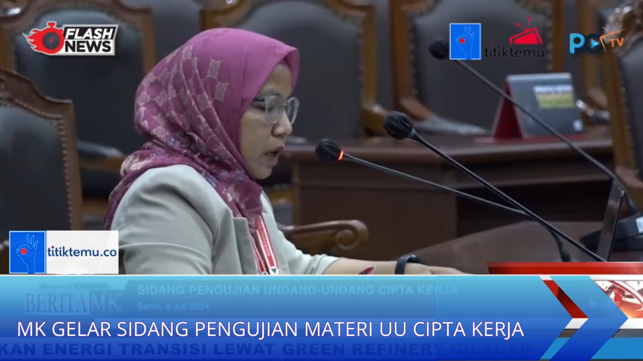 MK Gelar Sidang Pengujian Materi UU Cipta Kerja