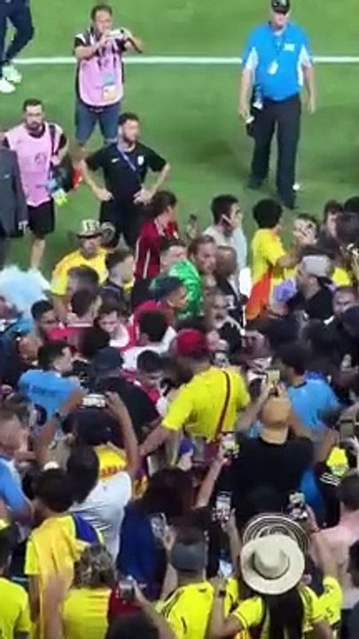 Pelea Jugadores contra hinchas