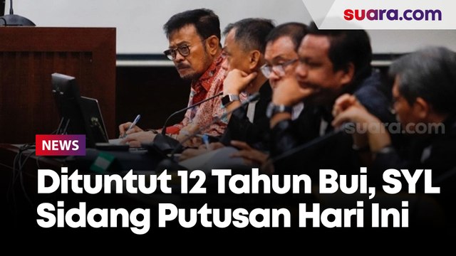 Dituntut 12 Tahun Bui, SYL Jalani Sidang Putusan Hari Ini