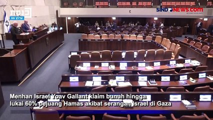 Menhan Israel Klaim Bunuh dan Lukai 60 Persen Pejuang Hamas