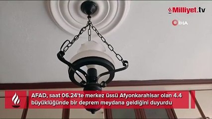 Afyonkarahisar'da 4.4 büyüklüğünde korkutan deprem