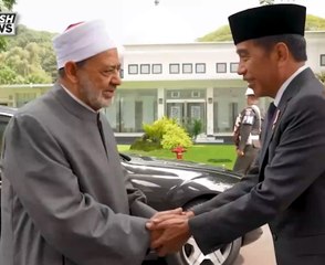 Presiden Jokowi Sambut Kunjungan Grand Syekh Al-azhar di Istana Merdeka