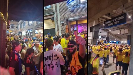 ¡Como en casa! Colombianos celebraron en Charlotte el paso a la Final de la Copa América