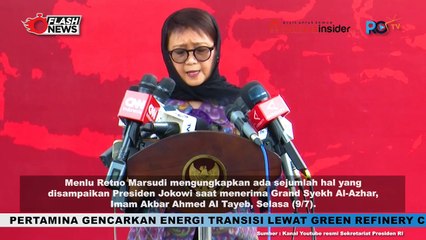 KETPRES MENLU RETNO MARSUDI TERKAIT KUNJUNGAN GRAND SYEKΗ AL-AZHAR DI ISTANA MERDEKA