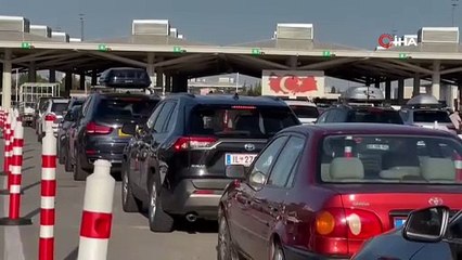 Kapıkule'de kuyruğun ucu bucağı görülmedi: Gurbetçi akını başladı