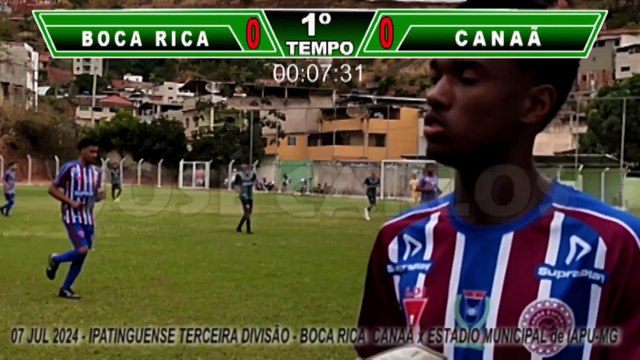 07 JUl 2024 - BOCA RICA 1x1 CANAA - EM IAPU - CAMPEONATO IPATINGUENSE DE FUTEBOL AMADOR TERCEIRA DIVISÃO