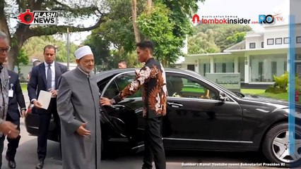 PRESIDEN JOKOWI SAMBUT KUNJUNGAN GRAND SYEKH AL AZHAR, ISTANA MERDEKA