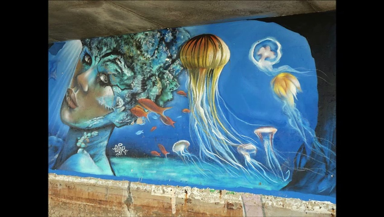 Supports peints aux Sables d'Olonne