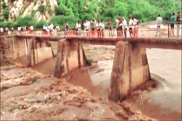 अलवर: रूपारेल नदी में खूब आ रहा पानी, देखें वीडियो