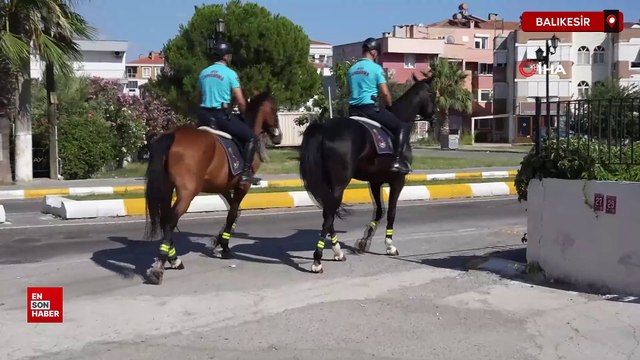 Balıkesir'de atlı jandarmalar plajların güvenliğini sağlayacak