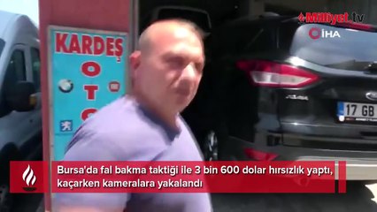 ‘Fal bakıyorum' diye vatandaşları dolandıran kadın kamerada