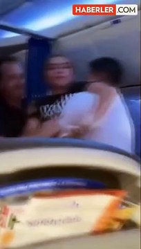 ABD'de uçakta siniri krizi geçiren kadın, yolculara tükürdü kendisini engellemeye çalışan uçuş görevlisini ısırdı