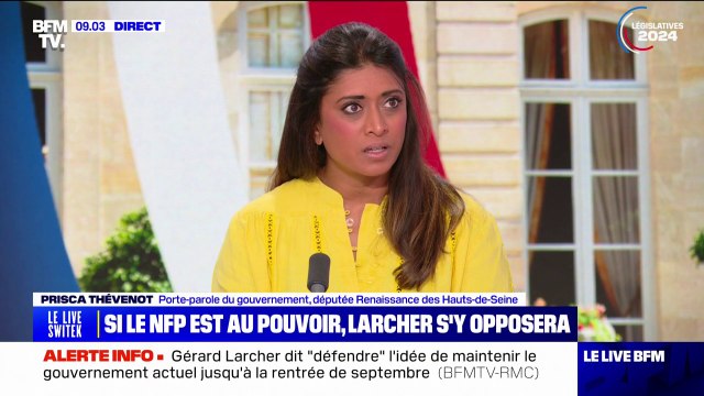 Prisca Thevenot: Le Nouveau Front populaire est un ensemble de partis sous l'emprise d'un seul homme, Jean-Luc Mélenchon