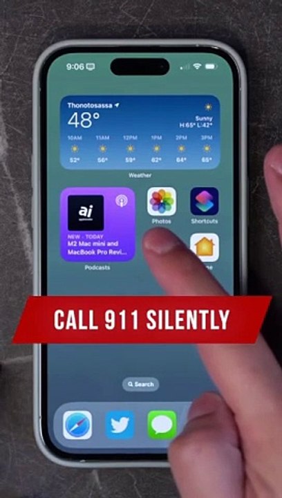 Call 911 Silently and Without Looking