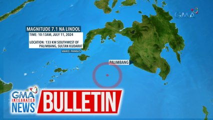 Asahan ang mga aftershock mula sa magnitude 7.1 na lindol sa ilang bahagi ng Mindanao kaninag umaga | GMA Integrated News Bulletin