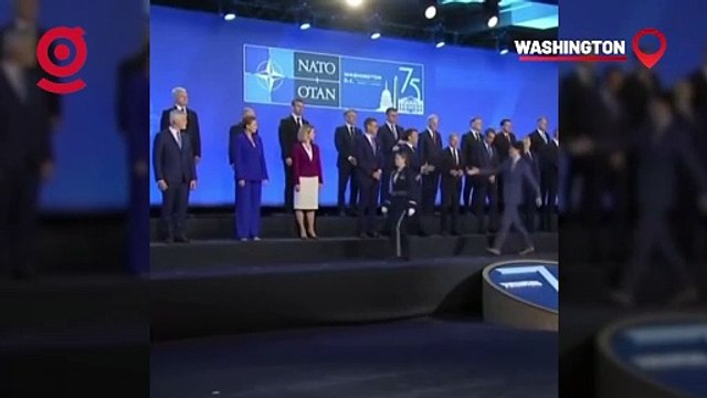 Washington'daki NATO zirvesinde Edi Rama'nın beyaz spor ayakkabıları dikkat çekti.