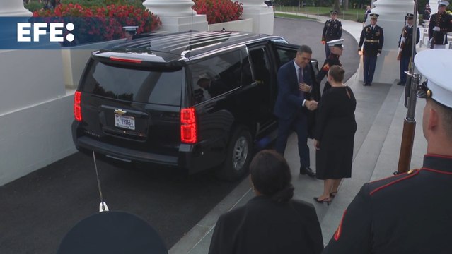 Sánchez llega a la cena ofrecida por el presidente Biden en la Casa Blanca