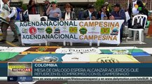 Gobierno colombiano y líderes campesinos dialogan sobre pliego de peticiones en medio de movilizaciones