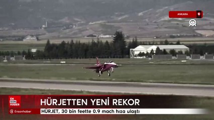 Türkiye'nin İlk Süpersonik Eğitim Uçağı HÜRJET 30 Bin Fit'te 0.9 Mach Hıza Ulaştı 🚀
