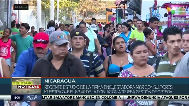 Amplia aprobación a la gestión de Daniel Ortega en Nicaragua
