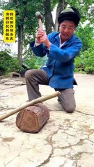 The kicking stick hit the beauty's buttocks,
