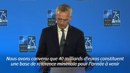 L'Otan s'engage sur une aide d e 40 milliards d'euros à l'Ukraine "pour l'année à venir"