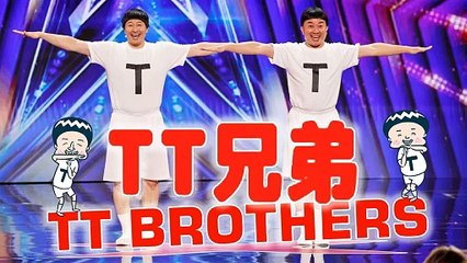 「TT兄弟」 アメリカで大ウケ - TT Brothers Will Make You SMILE! | Auditions | The duo from Japan T-Poses