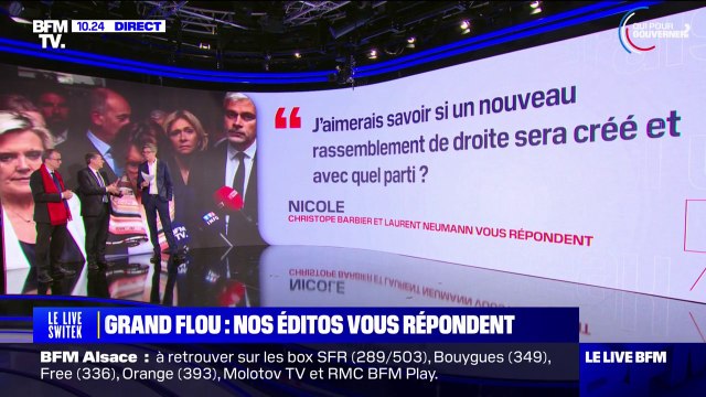 Est-ce qu'un rassemblement de droite sera créé et avec quel parti? Nos éditorialistes répondent à vos questions sur BFMTV