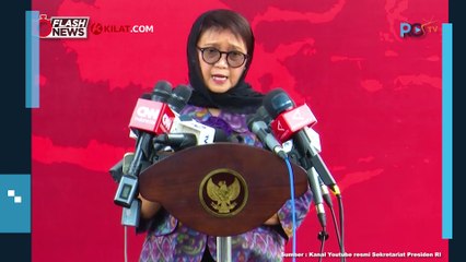 Ketpres Menlu Retno Marsudi Terkait Kunjungan Grand Syekh Al-Azhar di Istana Merdeka