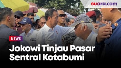 Jokowi Tinjau Pasar Sentral Kotabumi Lampung Utara