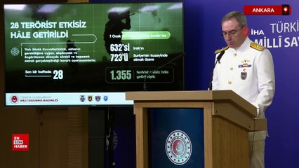 MSB: Son bir haftada 28 terörist etkisiz hale getirildi