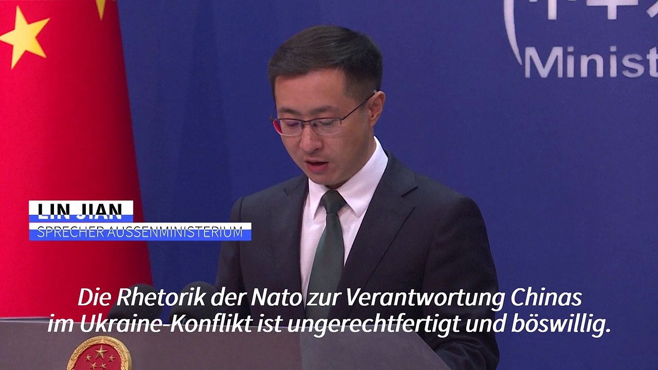 China nennt Nato-Vorhaltungen zu Ukraine-Krieg 'böswillig'
