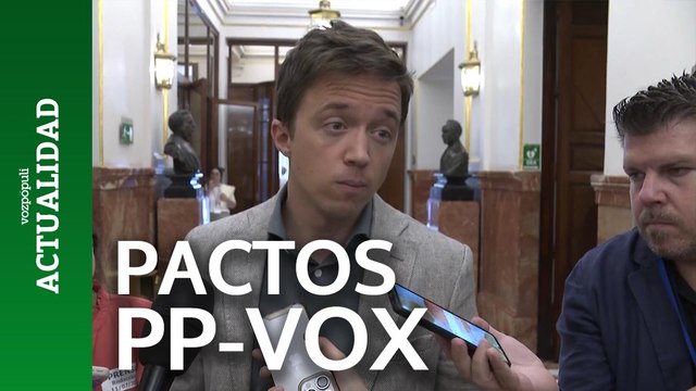 Errejón: Es miserable que Vox amenace con romper gobiernos por acoger a 30 niños