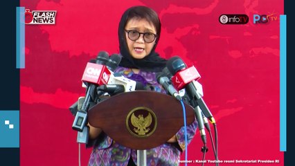 KETPRES MENLU RETNO MARSUDI TERKAIT KUNJUNGAN GRAND SYEKH AL-AZHAR DI ISTANA MERDEKA