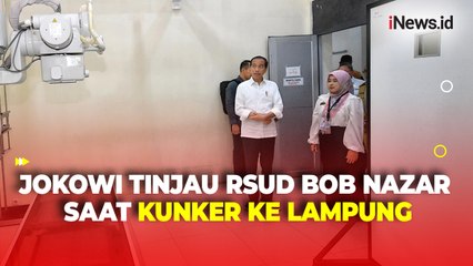 Kunker ke Lampung, Jokowi Tinjau Layanan Kesehatan di RSUD Bob Nazar