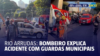Bombeiro explica acidente com guardas municipais na Andradas