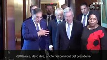 New York, La Russa incontra Guterres: "Apprezzamento per l'Italia"